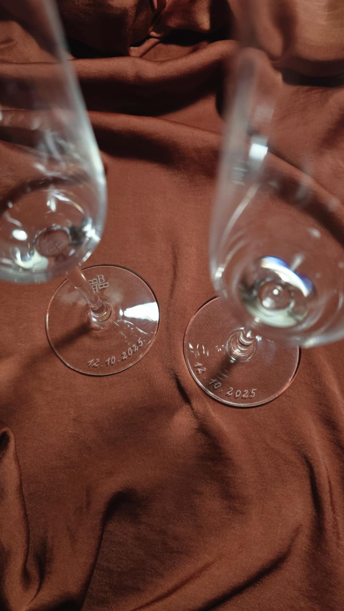 Personalised Champagne Flute Set