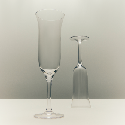 Bellisse Crystal Champagne Glasses Set of 6