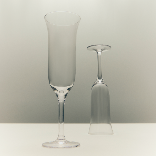 Bellisse Crystal Champagne Glasses Set of 6