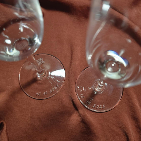 Personalised Champagne Flute Set